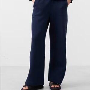 Banana Republic Dark Blue Wide Leg Ankle Pants